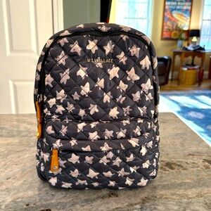 MZ Wallace Small Metro Backpack dark grey starlight pattern